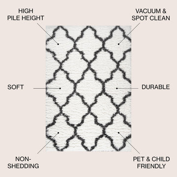 Marrakesh Shag Trellis Area Rug